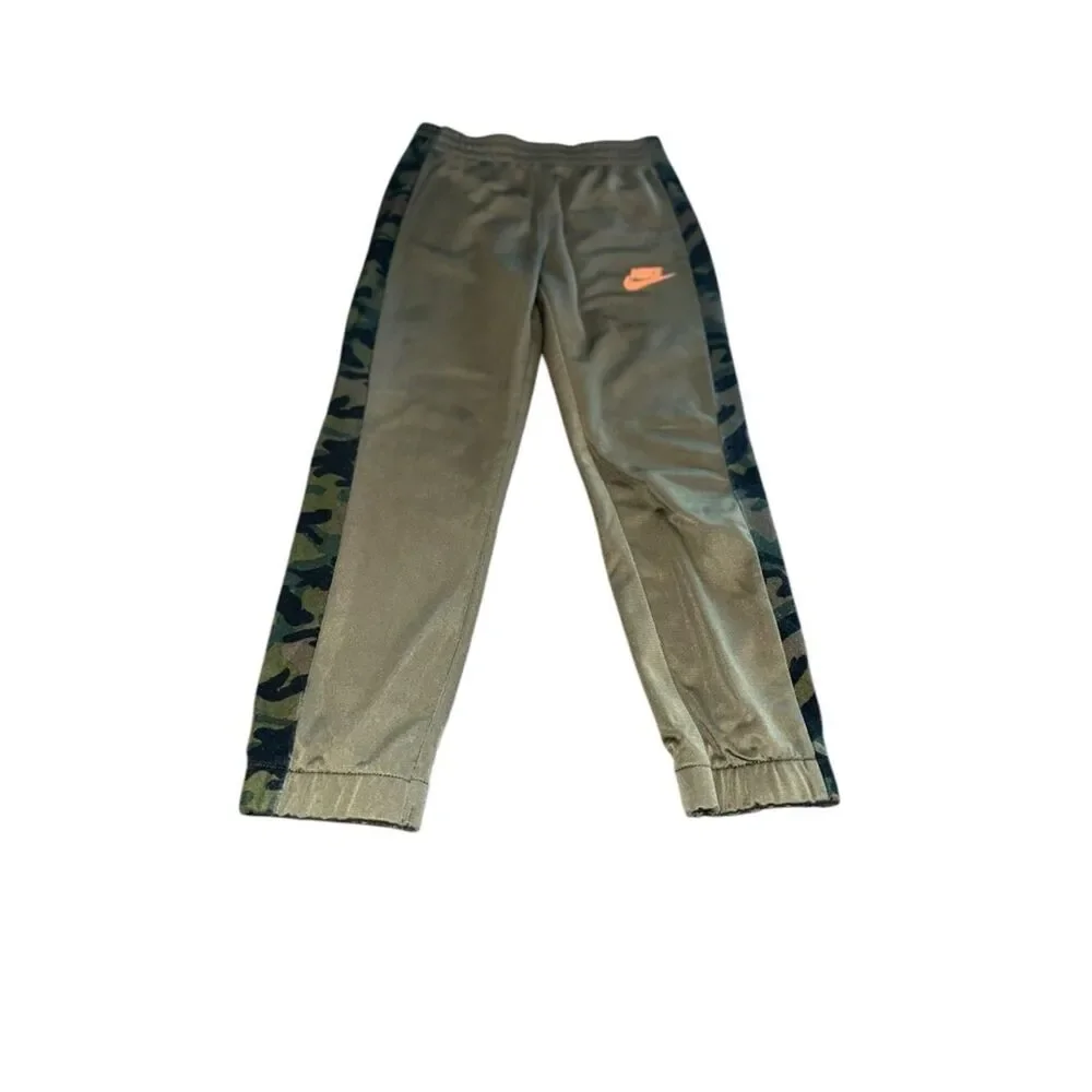 Nike Boys Tracksuit Set Camo Zip Jacket Jogger Pants Size 5-6Y Medium